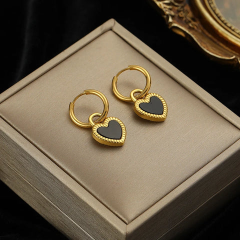 EILIECK 316L Stainless Steel Star Flower Bear Necklace Earrings
