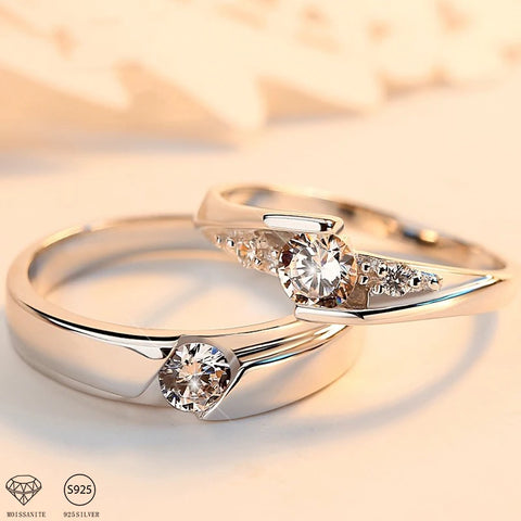 925 sterling silver 0.5 carat Mosang diamond