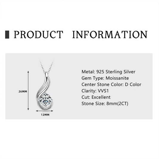 RAPRGOLD GRA Certified 2CT Solitaire Moissanite