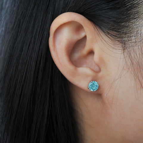Potiy 2ct 5A Octagon Rose Cut Cubic Zirconia Paraiba