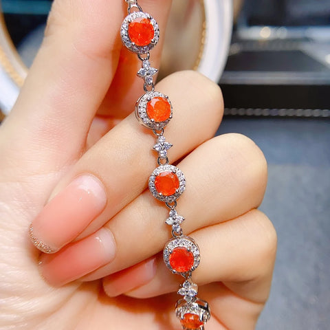 Opal Bracelet Genuine Gemstone Bracelet