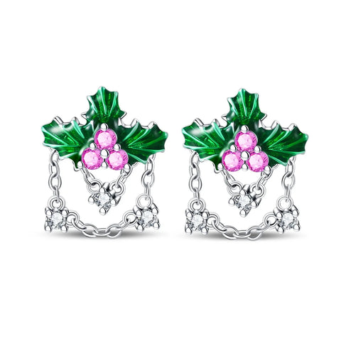Women's 925 Sterling Silver Snowflake  Earrings
