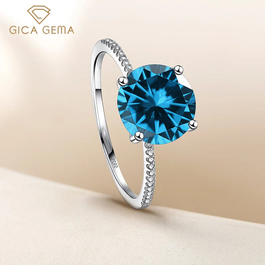 Gica Gema 3.0Ct  Real Solid 925 Sterling Silver Ring - BOLEVARD RING